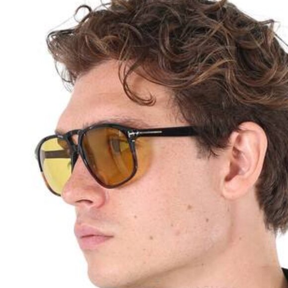 🕶️ New Tom Ford Pierre-02 FT1000 05E Sunglasses - Black to Dark Havana Frame - Picture 3 of 12